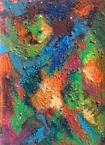 Cobalto Acrylic Canvas Figure Painting