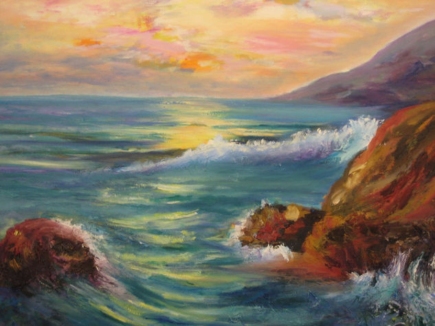 Marina Oil Canvas Marine Painting