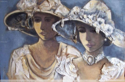 Damas con Sombrero