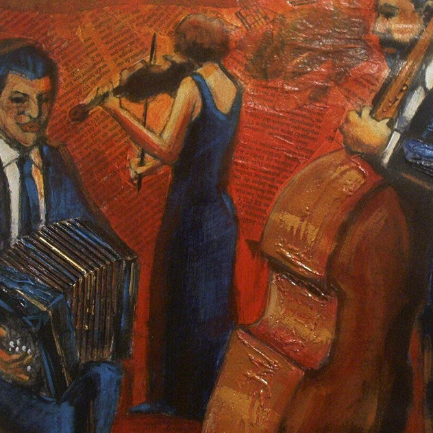 De la serie Tango:"Bandoneón, contrabajo y violín"