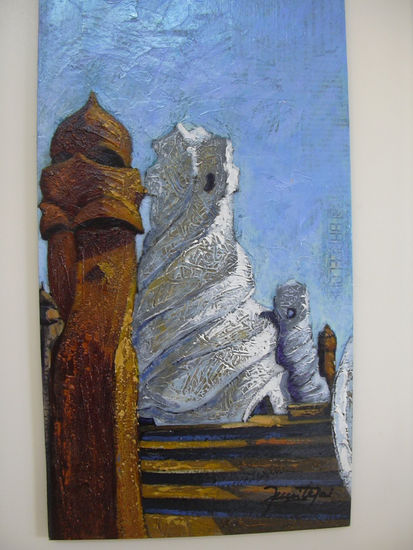 La Pedrera Oil Canvas Landscaping