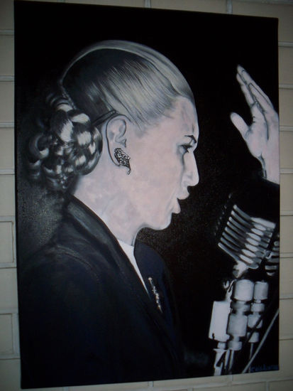 Evita Óleo Lienzo Retrato