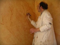 Imitacion marmol ocre