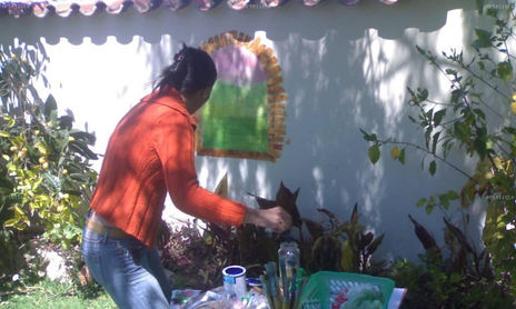 trampantojo pintura mural