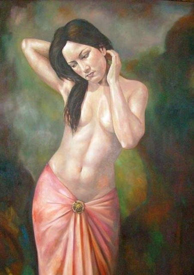 retrato de glenis Oil Canvas Nude Paintings