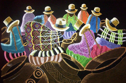 Tapiz cholitas