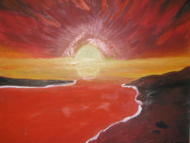 Puesta de sol Oil Canvas Landscaping