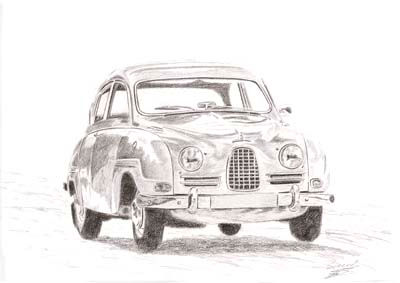 Saab 96 Lápiz