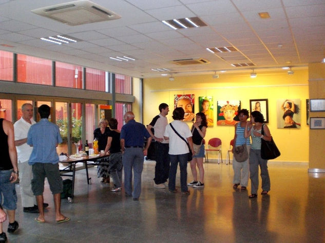 CON LOS ARTISTAS DEL COLECTIVO "DIA INTERNACIONAL DE LA PINTURA" 