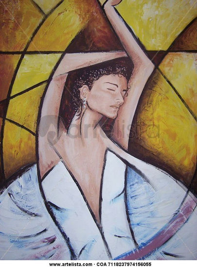 Bailarina Jazmin Acrylic Canvas Figure Painting