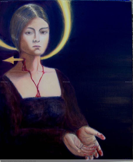 La reina católica Oil Canvas Portrait