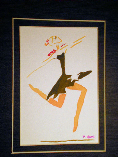 ballerina 1 Watercolour Paper Figure Painting