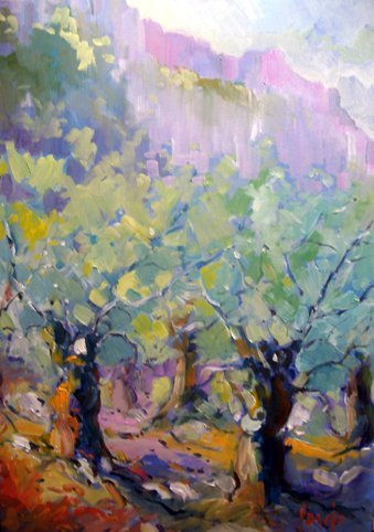 Olivos Oil Canvas Landscaping