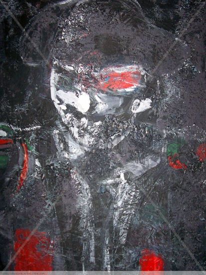 montera Mixed media Panel Figure Painting