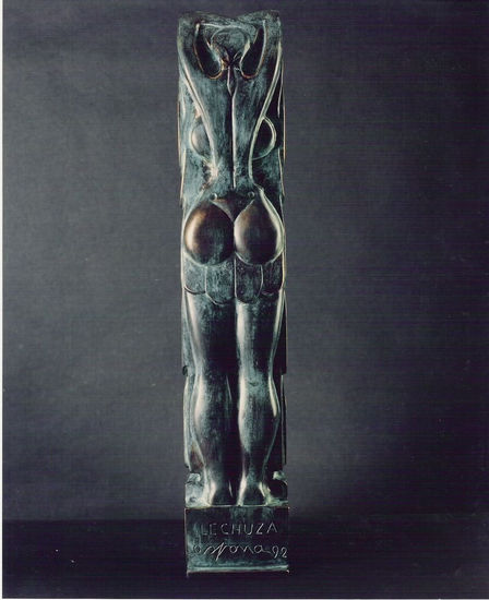 Buho-Lechuza- (reverso) Bronce Figurativa