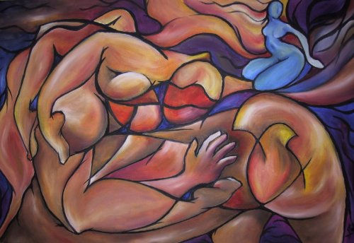 Remolino de Otono Oil Canvas Nude Paintings