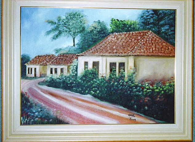 Entrada de Vila Oil Canvas Landscaping