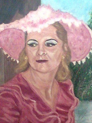 mama Oil Canvas Portrait