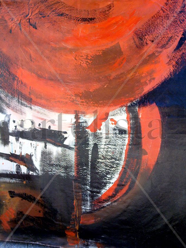 Abstracto- planeta rojo