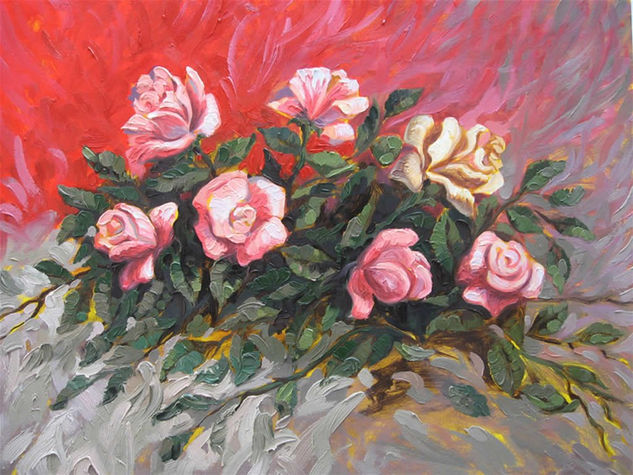 FLORES Oil Canvas Floral Painting