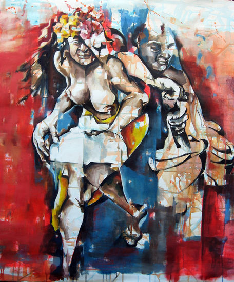 Morena pasión Oil Canvas Figure Painting