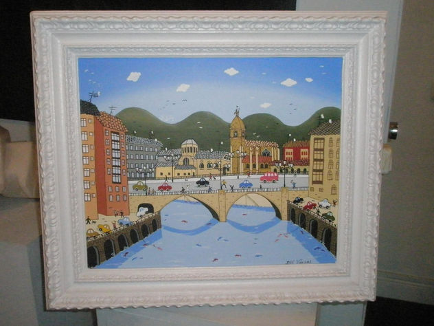 dia de pesca en el puente de san anton de bilbao