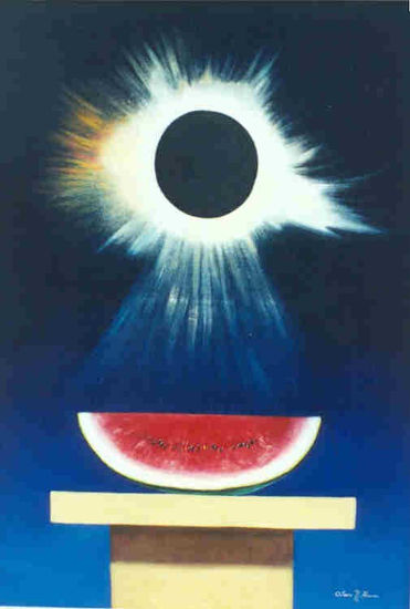 “ EL ECLIPSE DE MÉXICO  ” Oil Canvas Still Life Paintings