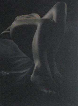 Descanso Pastel Canvas Nude Paintings