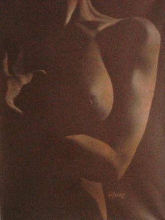 Posesión Pastel Canvas Nude Paintings