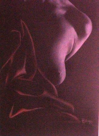 Mediación Pastel Canvas Nude Paintings