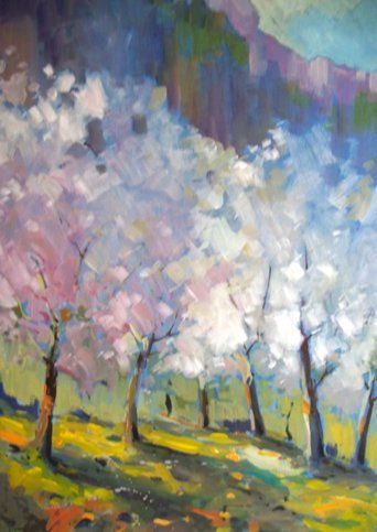 Almendros Oil Canvas Landscaping