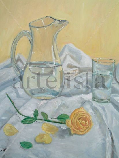 BODEGON AMARILLO Oil Canvas Still Life Paintings