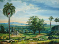 Paisaje tipico cubano