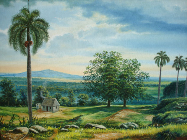 paisaje tipico cubano Oil Canvas Landscaping