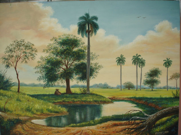 paisaje tranquilo Oil Canvas Landscaping