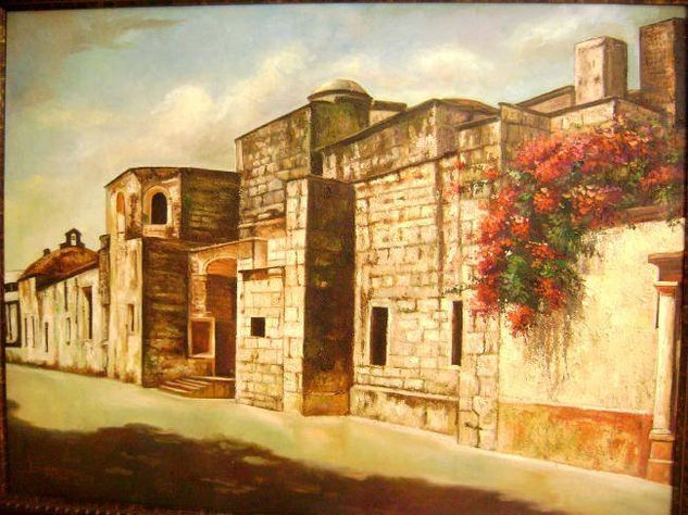 colonial de santo domingo paceo de los dominicos Óleo Lienzo Paisaje