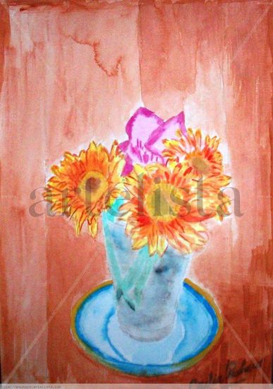 Flores Watercolour Paper Floral Painting