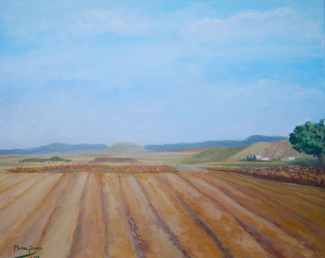 campo andaluz Acrylic Canvas Landscaping