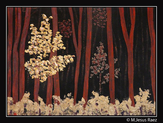 paisaje japones Mixed media Panel Landscaping