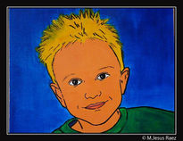 Retrato comic niño