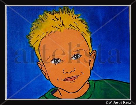Retrato comic niño