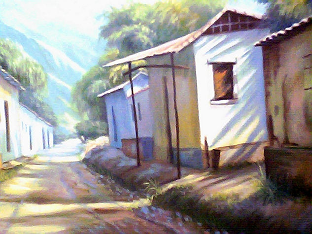 CALLE LARENSE (BARQUISIMETO) Oil Canvas Landscaping