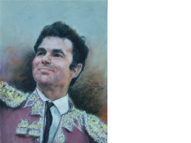 Torero Pastel Paper Portrait