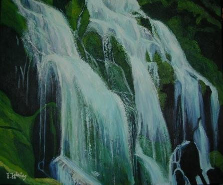 PEQUEÑAS CATARATAS Oil Canvas Landscaping