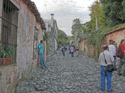 En una calle de...