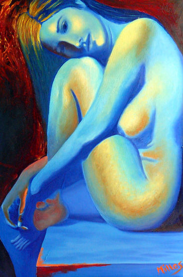 azul Oil Canvas Nude Paintings