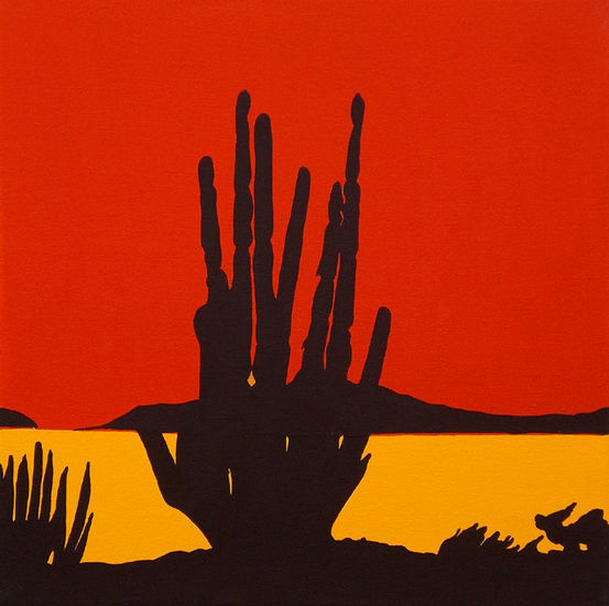 De Sonora el Desierto XXIV Acrylic Textile Landscaping