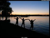 Chiemsee-atardecer