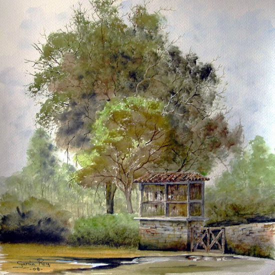 A MI AMIGA ANNA M. CONSTANSEU Watercolour Paper Landscaping