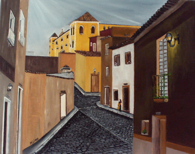 callejon azucar Oil Canvas Others